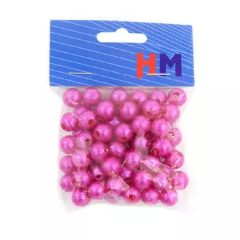 Бусы круглые, пластик, 10мм (В30)