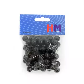 Бусы круглые, пластик, 10мм (В60)