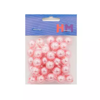 Бусы круглые, пластик, 12мм (В10)