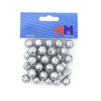 Бусы круглые, пластик, 12мм (В19)