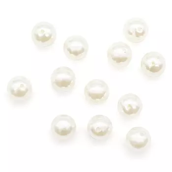 Бусы круглые, пластик, 16 мм, упак./25 гр., 'Астра' (001 NL)