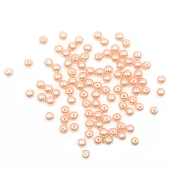 Бусы круглые, пластик, 8 мм, упак./25 гр., Astra&amp;Craft (006 NL розовый)