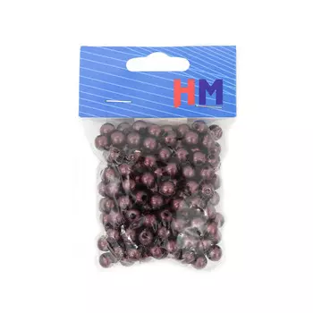 Бусы круглые, пластик, 8мм (В33)