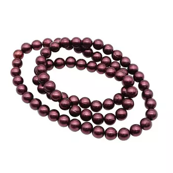 Бусы на нитке 10мм, 0404-0256, цв. В (B33 коричневый)