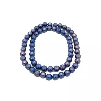 Бусы на нитке 12мм, 0404-0008, цв.В 6 нитей (B53 морская волна)