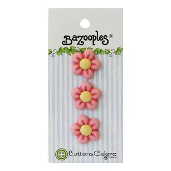 BZ132, Пуговицы. Розовые цветы