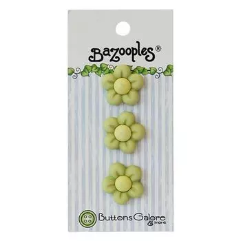 BZ133, Пуговицы. Зеленые цветы