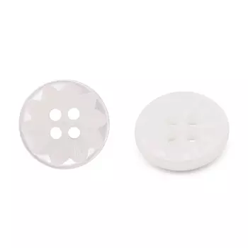 CB 3315 Пуговица 18L (11мм) 4пр. (white (белый))