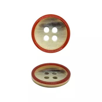 CB P9-24 Пуговица 24L, 4пр. (col.E (красный))