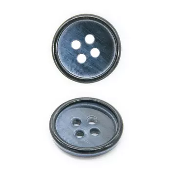 CB P9-24 Пуговица 24L, 4пр. (col.B (т.синий))