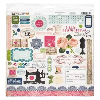 CBSL25014 Стикеры Sew Lovely Sticker Sheet