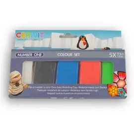 CE0900005K02 Набор пластики полимерной запекаемой 'Cernit NUMBER ONE' 5шт.х30 гр.