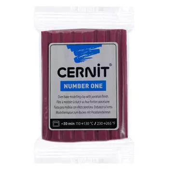 CE0900056 Пластика полимерная запекаемая 'Cernit № 1' 56-62 гр. (411 бордовый)