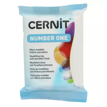 CE0900056 Пластика полимерная запекаемая 'Cernit № 1' 56-62 гр. (027 белый непрозрачный)