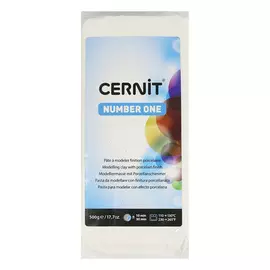 CE0900500 Пластика полимерная запекаемая 'Cernit № 1' 500гр. (027 - белый матовый)