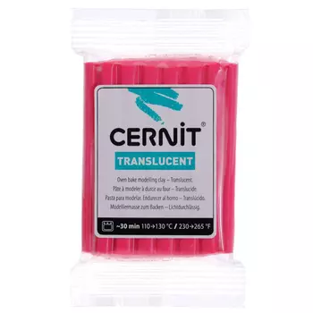 CE0920056 Пластика полимерная запекаемая 'Cernit 'TRANSLUCENT' прозрачный 56 гр. (474 прозрачный рубин)