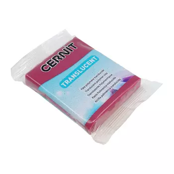 CE0920056 Пластика полимерная запекаемая 'Cernit 'TRANSLUCENT' прозрачный 56 гр. (411 бордовый)