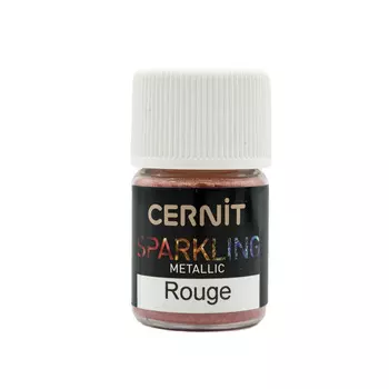 CE6100003 Мика-порошок (слюда) Metallic /металлик 'SPARKLING POWDER' 3 гр. Cernit (400 rouge/красный)
