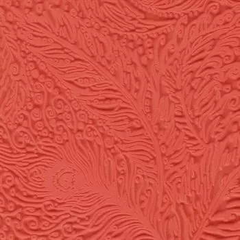 CE95006 Текстура для пластики резиновая 'Павлин', 9х9 см. Cernit