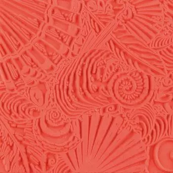 CE95008 Текстура для пластики резиновая 'Ракушки', 9х9 см. Cernit