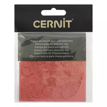 CE95014 Текстура для пластики резиновая 'Индийские слоны', 9х9 см. Cernit