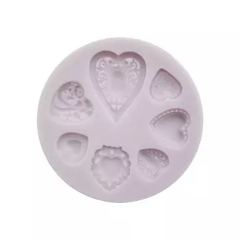 CE95104 Силиконовый молд 'Сердца' Cernit
