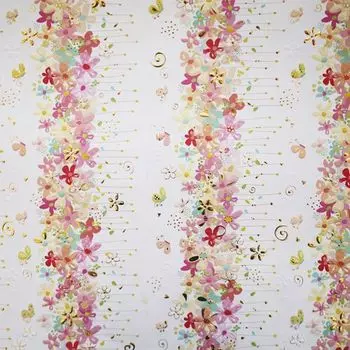 CFWTU6763 Бумага для скрапбукинга 'Цветочки' (коллекция Turnowsky) лист 50х70см Renkalik