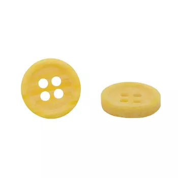 CN2732 Пуговица 18L (11мм) 4пр. (col.15 желтый)
