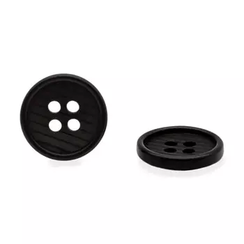 CN A077 Пуговица 24L (15мм) 4пр. (Black (черный))