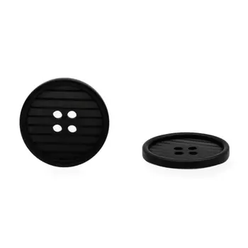 CN A077 Пуговица 48L (30мм) 4пр. (Black (черный))