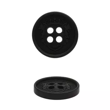 CN A087 Пуговица 24L (Blk-200 (черный))