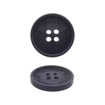 CN A087 Пуговица 32L (Blk-200 (черный))