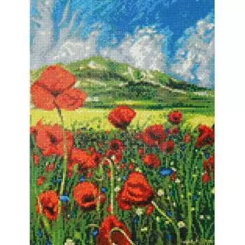 Cr 340098 Алмазная мозаика 'Маковое поле', 30*40 см, Cristyle