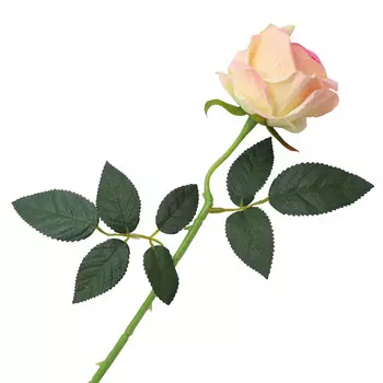 Цветок искусственный 'Роза вельвет' 50см (HY125-11003B персиковый)