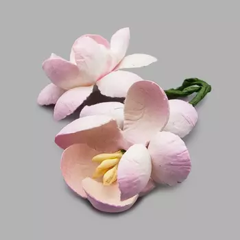 Цветы сакуры, набор 4 шт, диам 3,5 см (SCB291202 нежно-розовые)