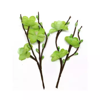 Цветы вишни из бумаги, упак./2 шт., SCB (280703 зеленые)