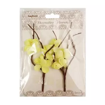 Цветы вишни из бумаги, упак./2 шт., SCB (280702 кремовые)