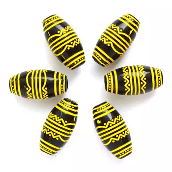 CX-6085 Бусины, 20*10 мм, упак./6 шт., 'Астра' (002)