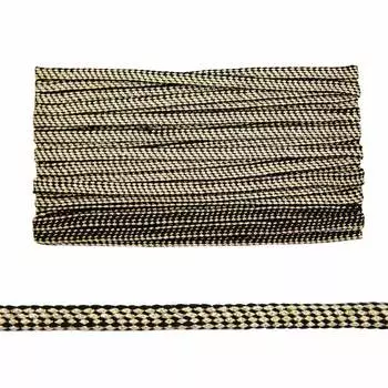 CYY2890 Тесьма 7мм*10ярд (9,14м) (черный-золото)