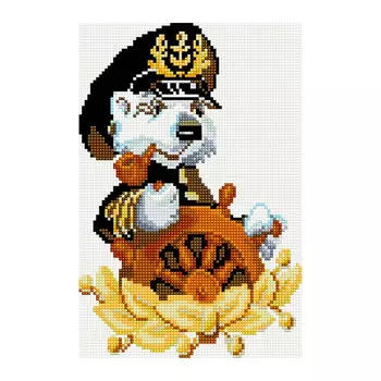 CZ005 Мозаика на деревянной основе 'Капитан', 20*30 см