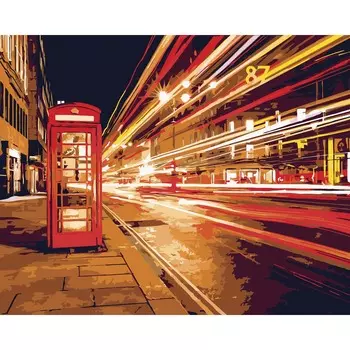 D003 Набор для рисования по номерам 'Ночной Лондон' 40*50см