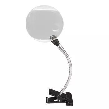 D91101(DN91101) Лупа мини гибкая настольная с клипсой, 18см DAYLIGHT