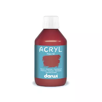 DA0210250 Акриловая краска NACRE перламутровая Darwi, 250мл (400 красный)