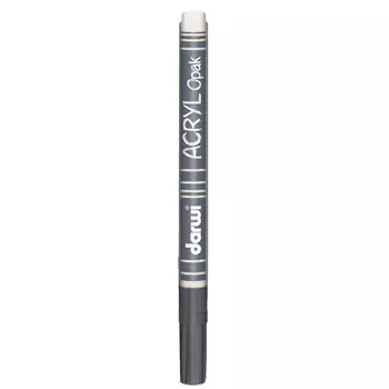 DA0220014 Маркер акриловый Darwi OPAK, 1мм (укрывистый) (010 белый)