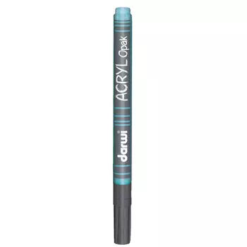 DA0220014 Маркер акриловый Darwi OPAK, 1мм (укрывистый) (280 бирюзовый зеленый)