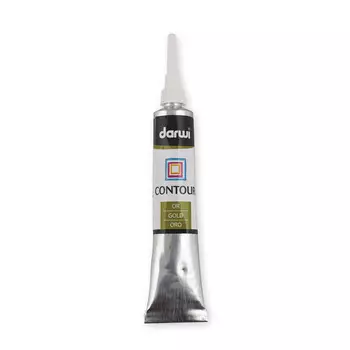 DA0700022 Контур по стеклу, Darwi (050 золотой)