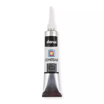 DA0700022 Контур по стеклу, Darwi (083 свинец)