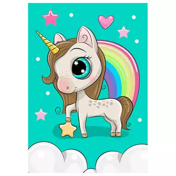 DE7078 Картина стразами РТО 'Радуга' 19х27см