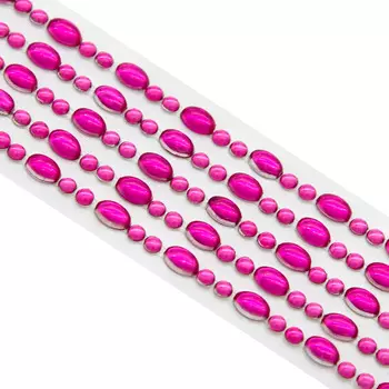 Декоративные наклейки из страз капельки (1032/7384 розовый)