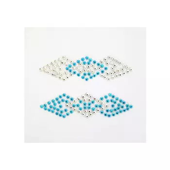 Декоративные наклейки из страз для телефона животные, ромбы (1027/7322)